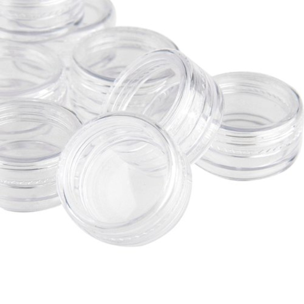 5 stk. opbevaringskrukker 10 ml