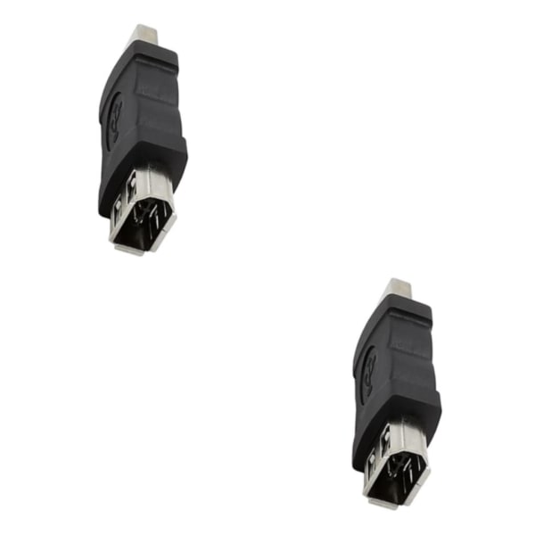 2 stk. För Firewire IEEE 1394 6-pin hun til USB han-adapter