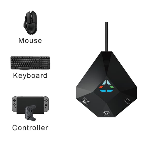 Näppäimistöadapteri Nintendo Switchille, PS3:lle, PS4:lle ja Xboxille
