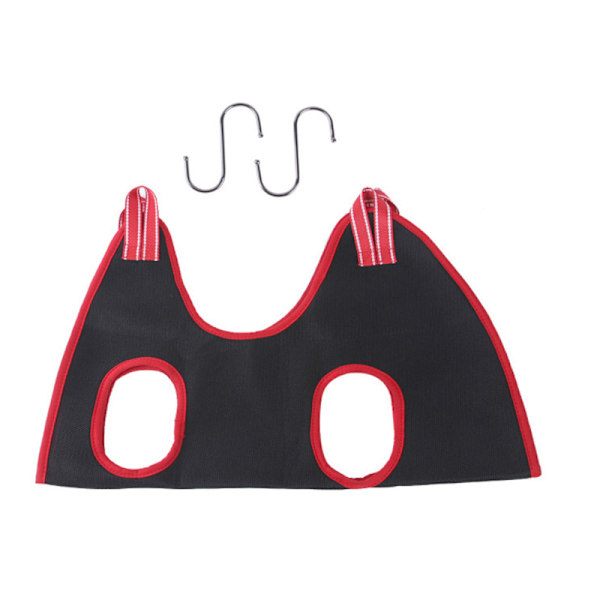 Koiran trimmaustarvikkeet Koiran trimmauslaukku Lemmikkieläinten trimmausriippumatto XS Black Red