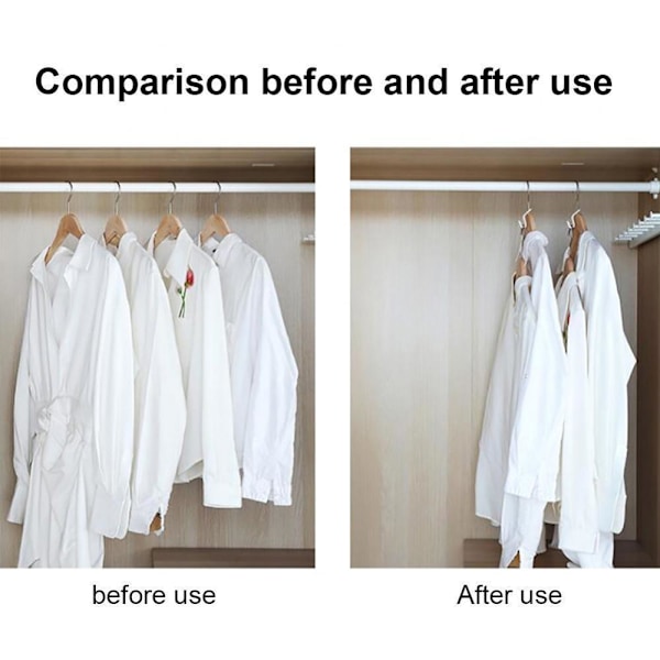 10-pak Kleshengere - Forbindelseskrog - Organizer 10-Pack White