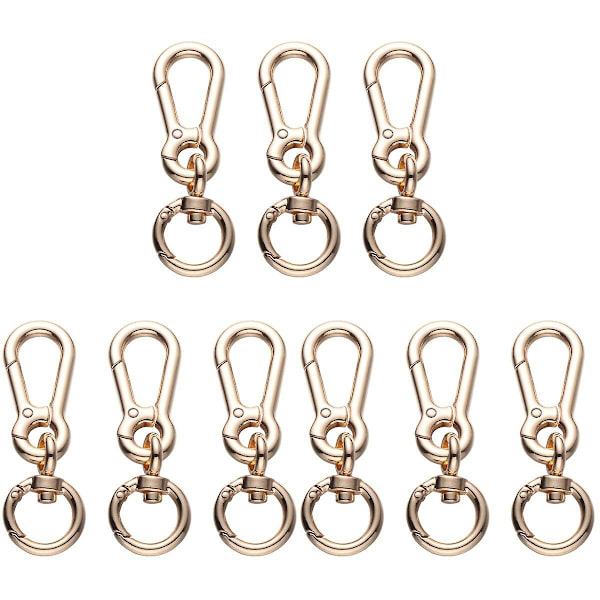 9 stk. D-ring Krokveske Stroppløkke Skulderreim Kjedespenne Spenne Erstatningstilbehør (stil 1) (7,6*2,5cm, 9 stk.)