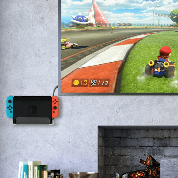 Veggfesteholder for Nintendo Switch Dockingstasjon