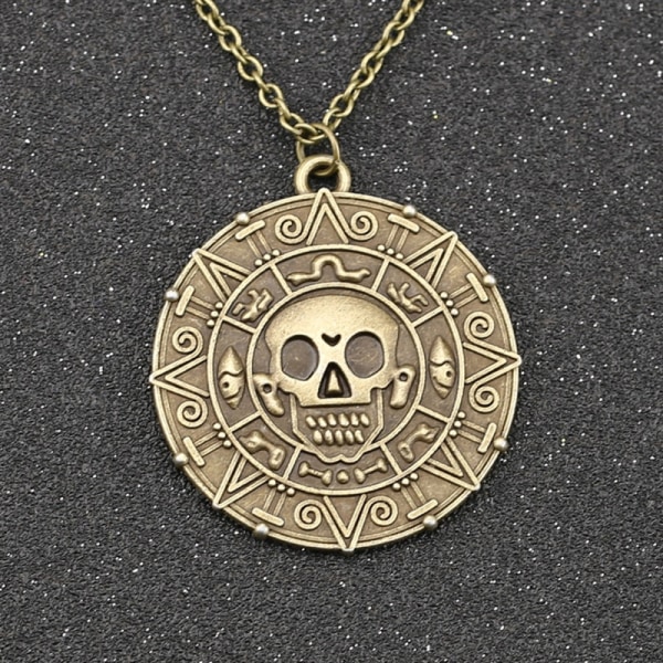 Jack Sparrow Pirates of the Caribbean Aztek Mynt Halsband