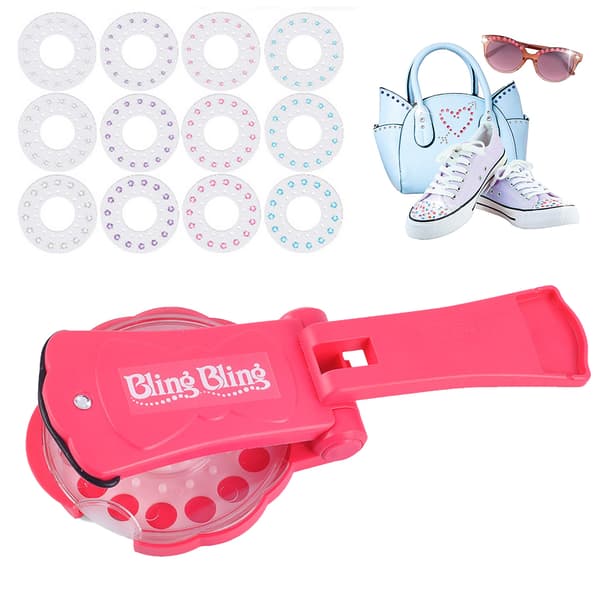 Hår Bedazzler Kit med Rhinestones Hår Bling Smykker til Piger
