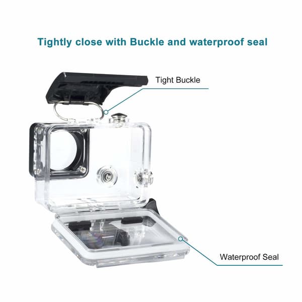 GoPro Hero 3/3+/4 Vanntett Hus Transparent