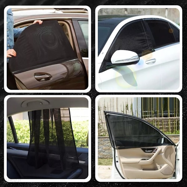 Sun Shade / Mosquito Net for Car - Attaches Over Car Door back window