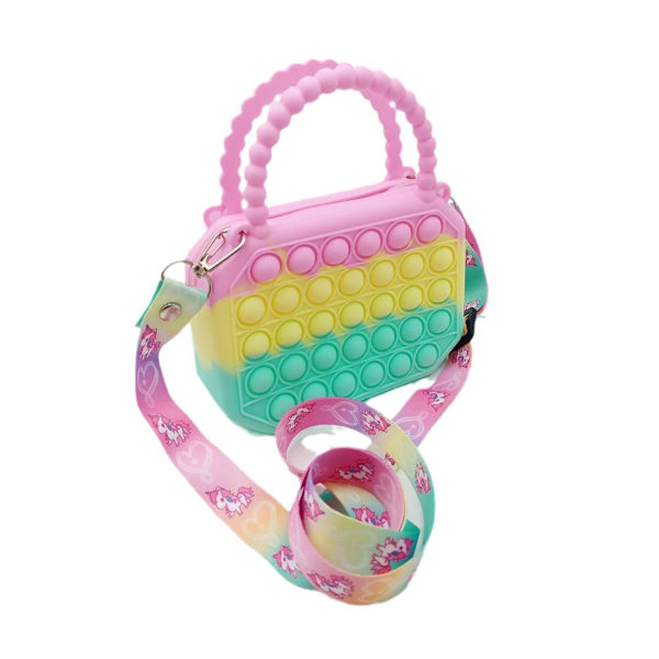 Pop Sensory Toys Sateenkaari Laukku Fidget Lelu Laukku Barn Push Its K D Type B