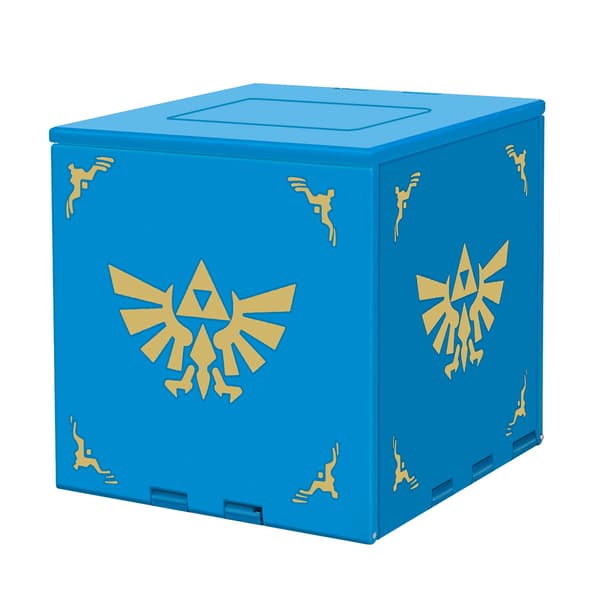 Nintendo Switch-etui, opbevaringsboks til spilkortholder, spilkortholder til Nintendo Switch-spil med 16 pladser (Zelda Blue)