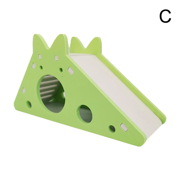 Pet House Villa Bur Stege Hamster Rutsjebane Legetøj, DIY Gerbil Hytte Vi yellow  One-size