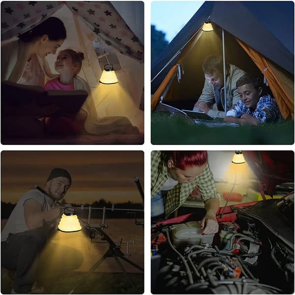 Campinglygte, Solar 3 dæmpningstilstande sort