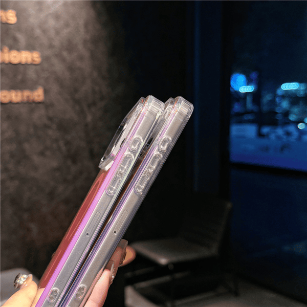 Til iPhone 17/iPhone 17 Pro/iPhone 17 Promax Telefoncovers, Laser Gradient Magnetiske Telefoncovers iPhone 17 Pro