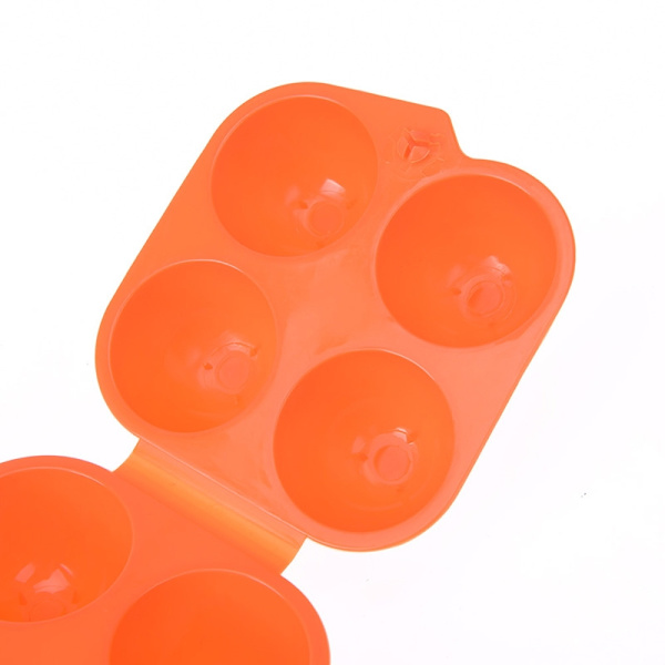 Bærbar plastbeholder Holder for 4 egg Sammenleggbar eggoppbevaring - Perfekt