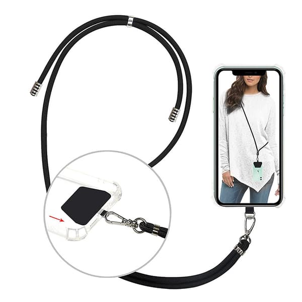 Telefonrem med lap, justerbar halsrem i nylon Kompatibel wi
