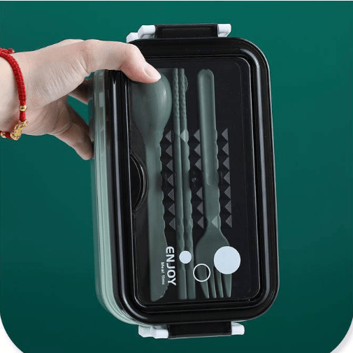 Lunchlåda Bento Box för Studenter och Kontorsarbetare - Dubbellager