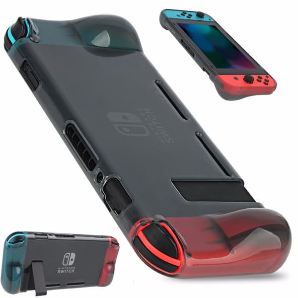 Støtdempende Holdbart TPU Skall for Nintendo Switch Rosa