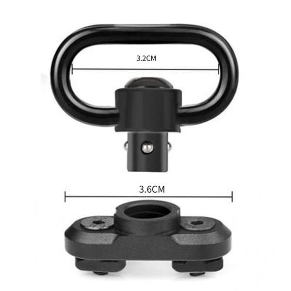 Keymod QD Sling Swivel Mount Base Snabbavtagning Key Mod Airsoft Handguard Rail svart