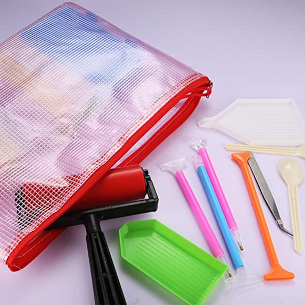 Diamantmaleri tilbehørssett, 91 deler DIY, 5D-