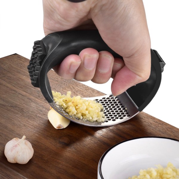Vitlökspress, professionell kökspryl med ergonomiskt handtag, vitlöksskalare
