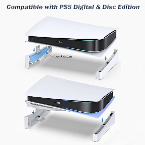 Til PS5 konsolholder horisontalt stativ