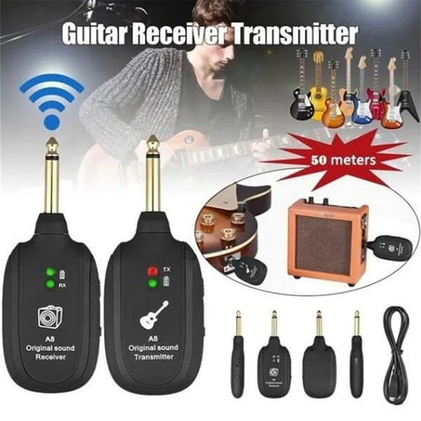Trådløs Guitar Sender Modtager til Elektrisk Guitar Bas Violin