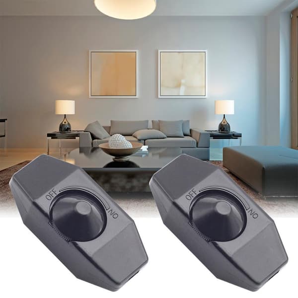 Lampa Dimmer Strømbryter Sladd Strømbryter Plug-in Bord Gulv Lys Dimmer black