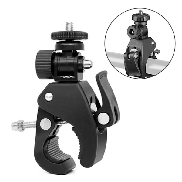 Sykkel Motorsykkel Styrefeste 360 Graders Tripod Mount For Gopro Hero YI 4K SJCAM