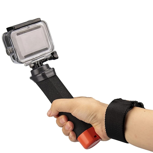 Flytende Håndtak for Actionkamera Sklisikkert Grep med Håndleddsrem for GoPro 10 9 8 7 6 5 Kameraer Vannsport