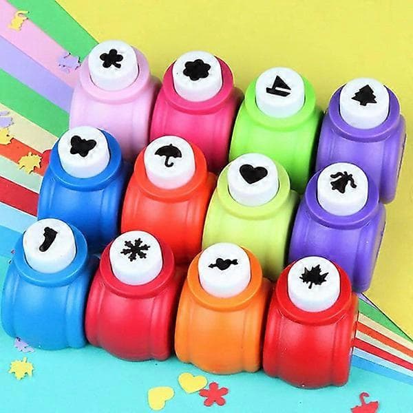 Craft Punch, 10-pack, Shape Punch, Craft Punch, Scrapbooking Supplies, Shape Punch, Various Styles Randomly