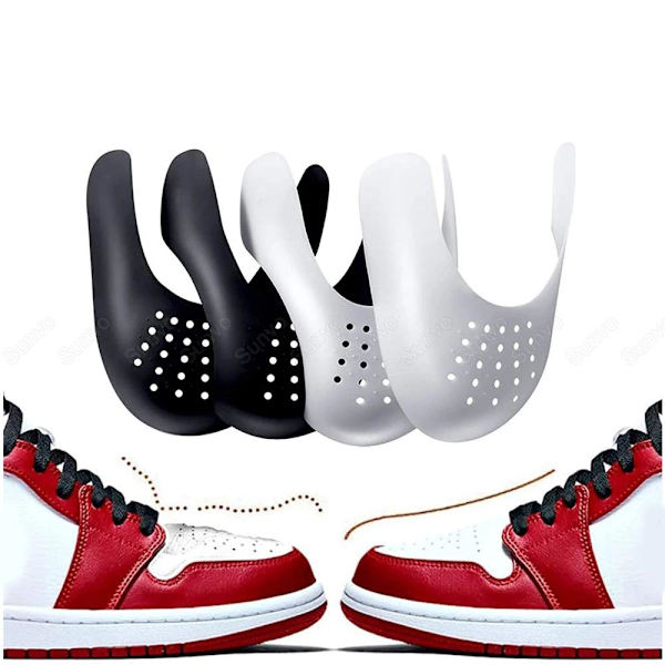 Skydd Mot Skoveck - Gångveck på Sneakers - 36-45 - Anti-Crease black