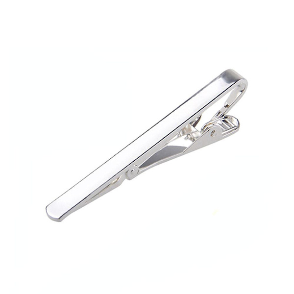 Simpel slipseklips / slipsenål silver