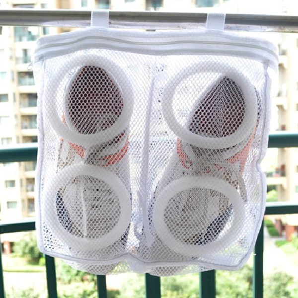 Vasketaske Sko Vask Mesh Net Sneakers Beskyttelsespose