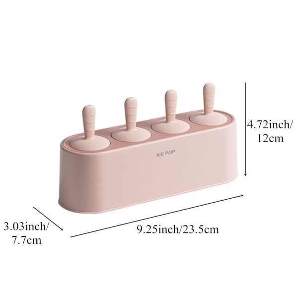 Popsicle Form Popsicle bakke DYR MØRKEGRÅ DYR Animal Dark Gray