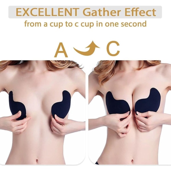 3 Par Sticky BH Push Up Självhäftande BH Osynlig Axelbandslös Ccup