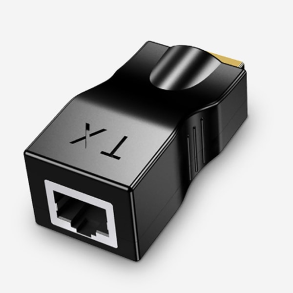HDMI Extender RJ45 4K 3D HDMI 1.4 30M Extender til RJ45 Over Cat black