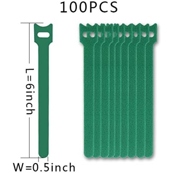 Uudelleenkäytettävät nippusiteet, 100 kpl pakkaus, kiinnitettävät nippusiteet, hihnat kuulokkeille, puhelimille, johtojen niputtamiseen (15 cm)