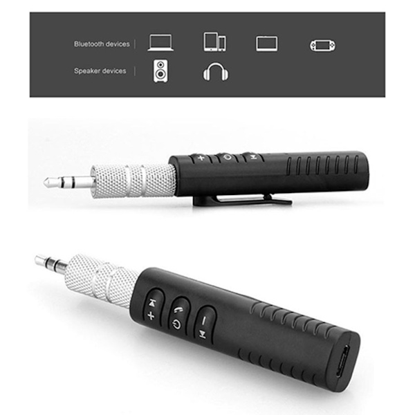 Bluetooth Mottaker Bil 3.5 AUX Audio Trådløse Hodetelefoner