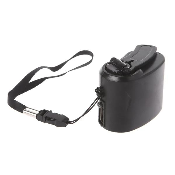Nödladdare Manuell handvevladdare Power USB -laddare för sådan nödsituation eller utomhushandvevladdare Black