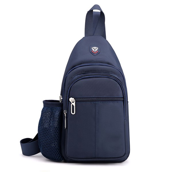 Herr och dam axelväska mini crossbody bröstväska ryggsäck med vattenflaskhållare