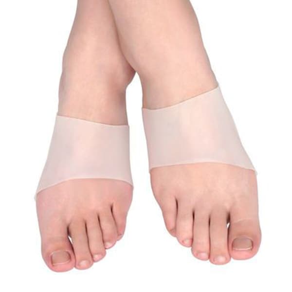 Par Silikongel Plattfotbandasje Arch Support Innersåler