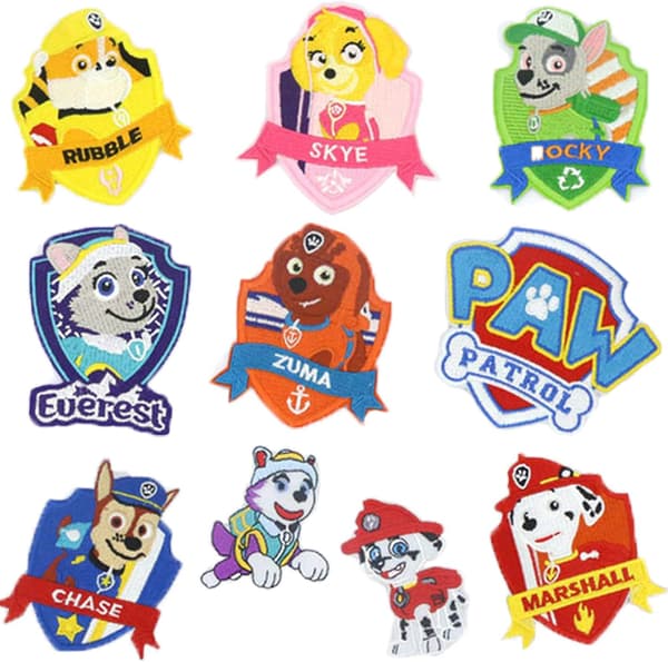 10 stk. Stryge-lapper til børn Paw Patrol Stryge-lapper Børn