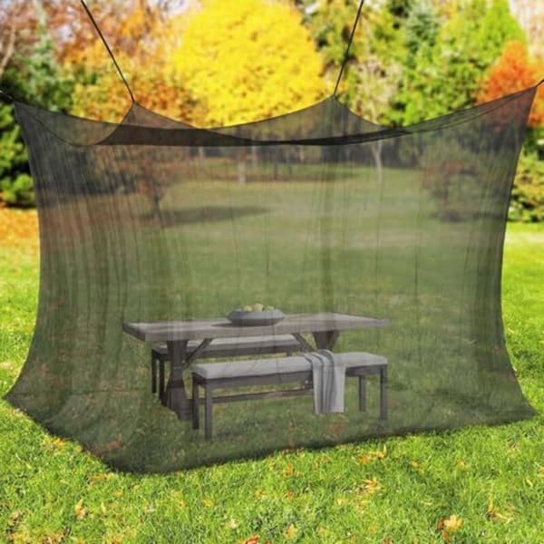 Mosquito Net 300x300x250cm for Indoor and Outdoor Use Compatible with Tent Caravan
