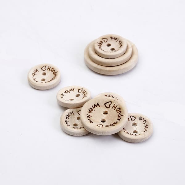 3 størrelser - Runde treknapper - For søm - 150 stk