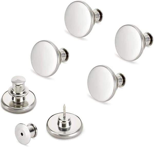syfria byxknappar - Juster størrelse - Hvit 4-pack