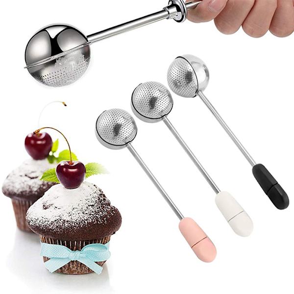1 stk. melsifter til marcipan, pulveriseret sukker, mel, krydderier Pink