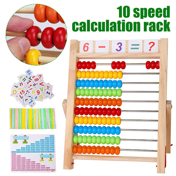 Trä Kulram för Barn - Matematikutbildning & Räkneleksak