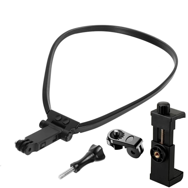 Halsrem med holder til GoPro Insta360 DJI Osmo Action 3 Kamera Smartphone Mounts Video Bracket