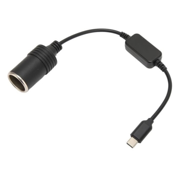 5V USB C hann til 12V bil sigarettenner hunn uttak Adapter Sigarettenner hunn uttak Adapter kabel