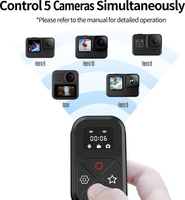 Kompatibel med GoPro Hero 11 Bluetooth Kamerakontroller
