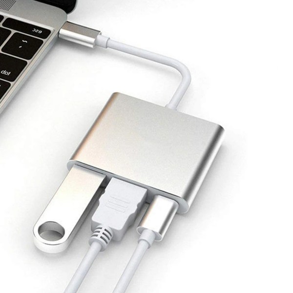 3-in-1 Multiport USB Type C - 4K HDMI -sovitin